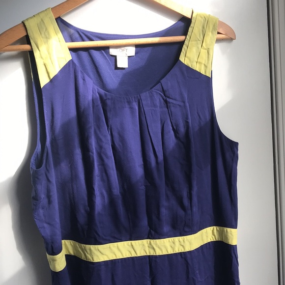 Ann Taylor Loft Dress size 14 Contrasting Color Block - Picture 4 of 9